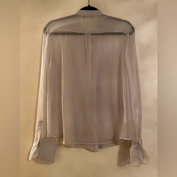 Emporio Armani Sheer Button Up Blouse NWT - Picture 3 of 6